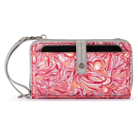 Womens Sakroots Smartphone Wristlet - Sorbet Treehouse - Picture 1 of 8